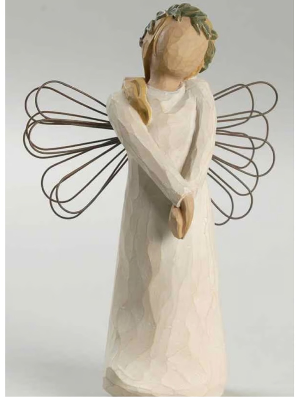Willow Tree “Celebrate” Angel Figurine in Cream with Copper Wings